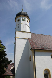 Zwiebelkirchturm Untermarchtal St Andreas