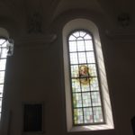 Heilige in den Fenstern Mariae Heimsuchung Meersburg